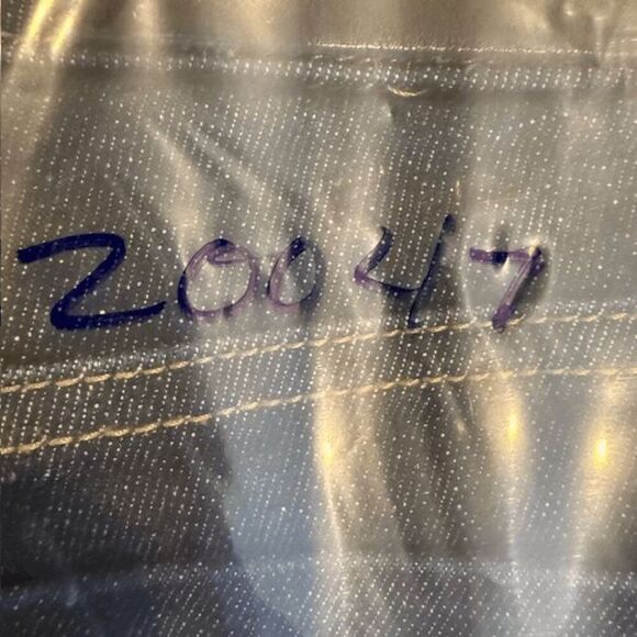 Victoria Beckham Side Stripe Tapered Jeans Dark Wash Black & Gold Stripe Size 28 - Picture 12 of 12